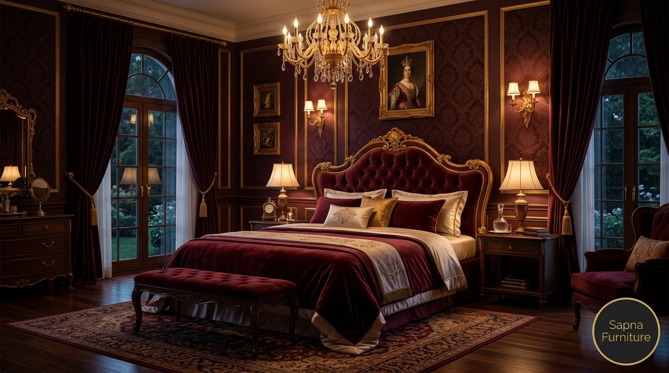 Luxury Velvet Tufted Bed
