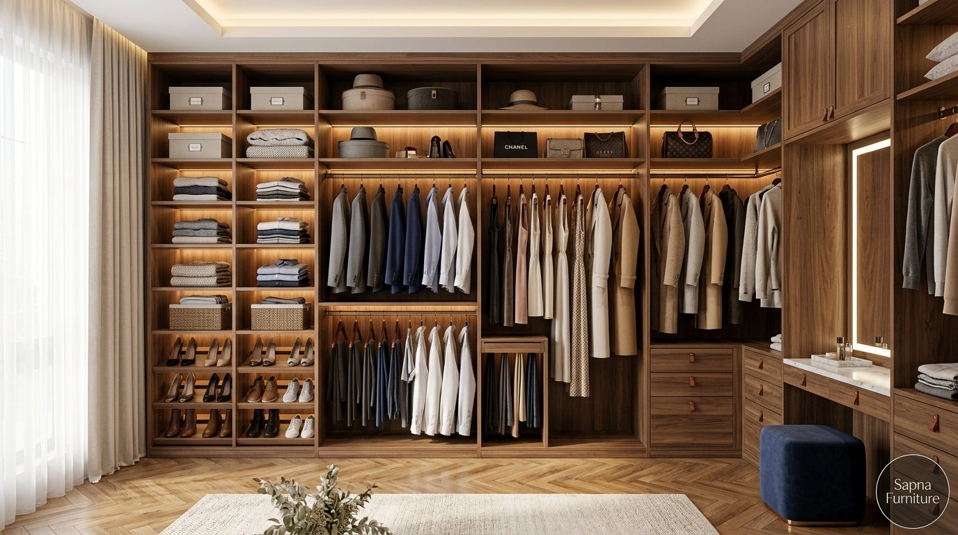 Premium Teak Wood Wardrobe